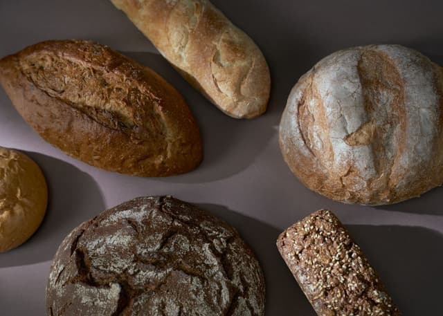 An assortment of fresh artisan breads